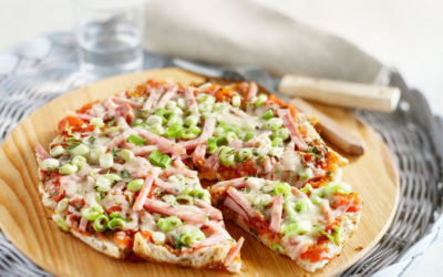 Broodpizza met ham