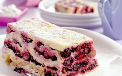 Rood fruit-broodcake